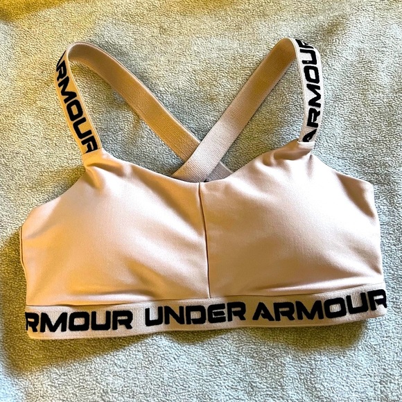Under Armour soft pink SportsBra. - Picture 2 of 3
